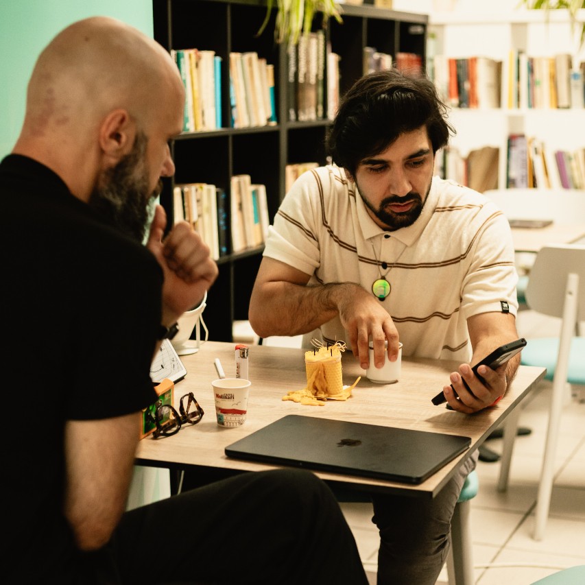 Yoan Kadiev, NATFA, interviewed at the C-Accelerate+ Incubator in Bratislava